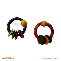 Buy New born wooden rattle and teether online