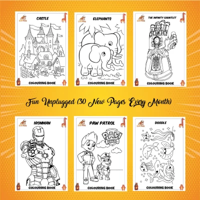 zust kids avengers, peppa, cartoon coloring pages download