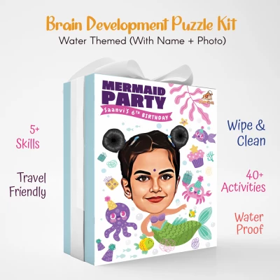 Educational Puzzle gift for kids with photo and name themed