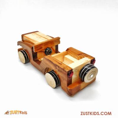 buy good Pine Wood SUV Jeep Toy online cheap