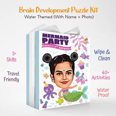 Educational Puzzle gift for kids with photo and name themed