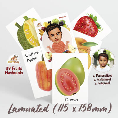 buy useful flashcards gift to kids - fruits flashcards